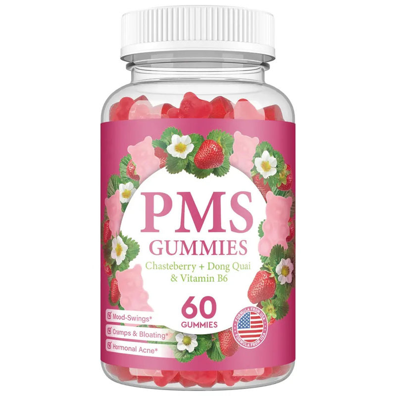 설탕 없는 찌꺼기 월경 완화 호르몬 균형 PMS 찌꺼기 완화 여성 월경 통증 PMS 지원 찌꺼기