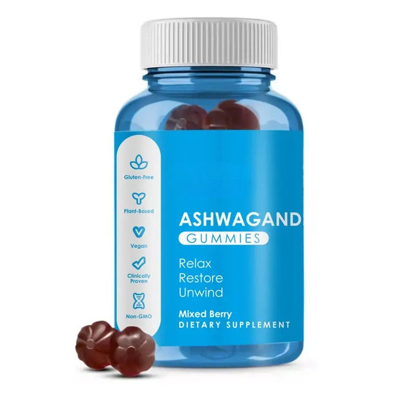 맞춤  gomme Candy Ashwaganda Gummies 건강 관리 보충제 면역력 향상 및 좋은 수면을 위해