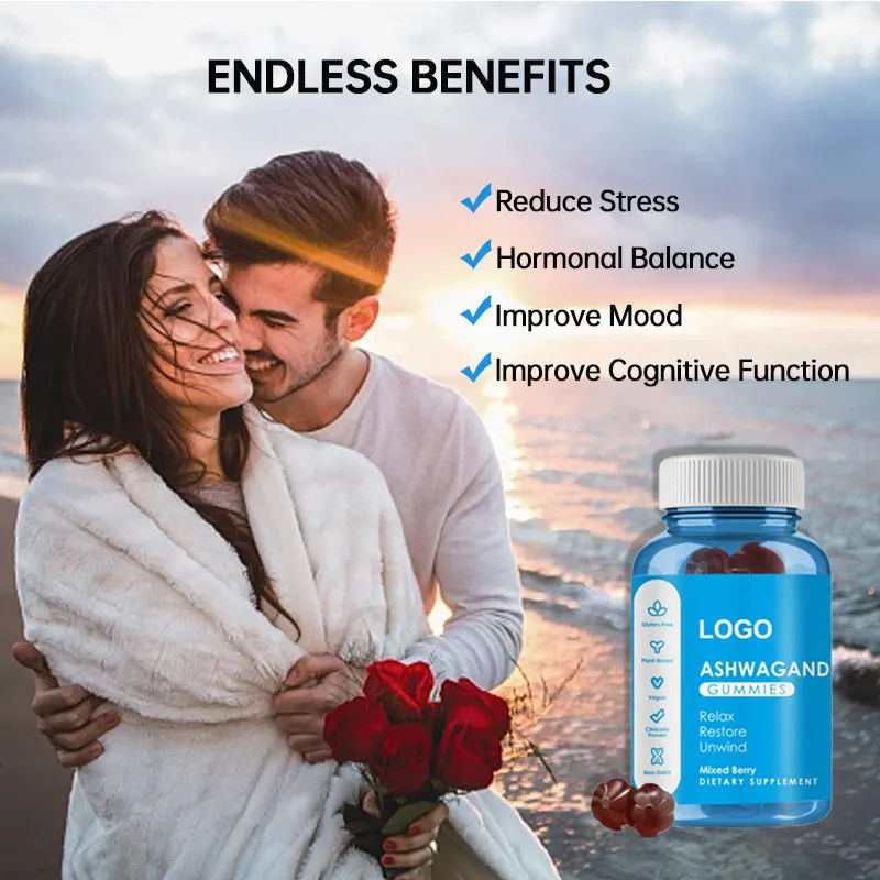 맞춤  gomme Candy Ashwaganda Gummies 건강 관리 보충제 면역력 향상 및 좋은 수면을 위해