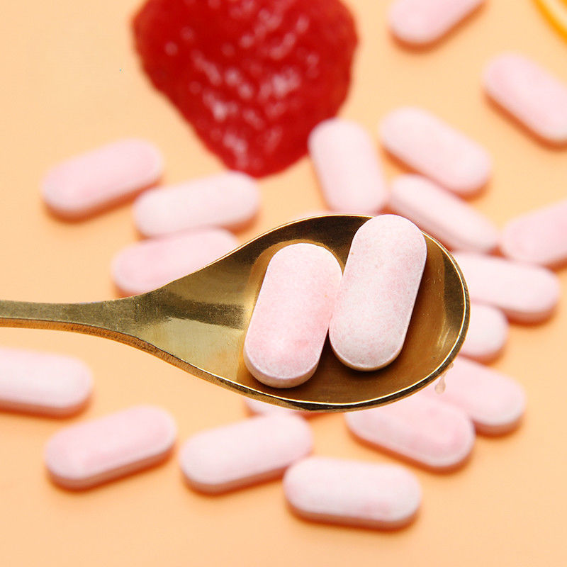 OEM 사설 레이블 피부 백제 면역 보충제 맞춤 비타민 C 100mg 500mg 씹을 수 있는 태블릿