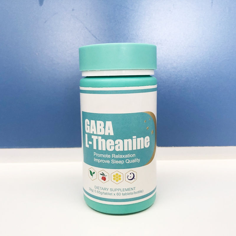 자연 건강 Gaba L-theanine Tablet 캡슐 뇌 신경을 보호하고 수면을 촉진